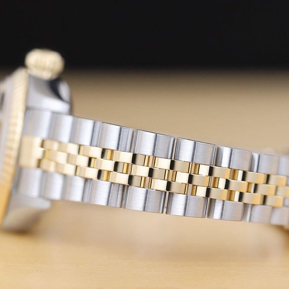 Rolex Datejust Champagne 18k Factory Women's Diamond Watch - Picture 4 of 6